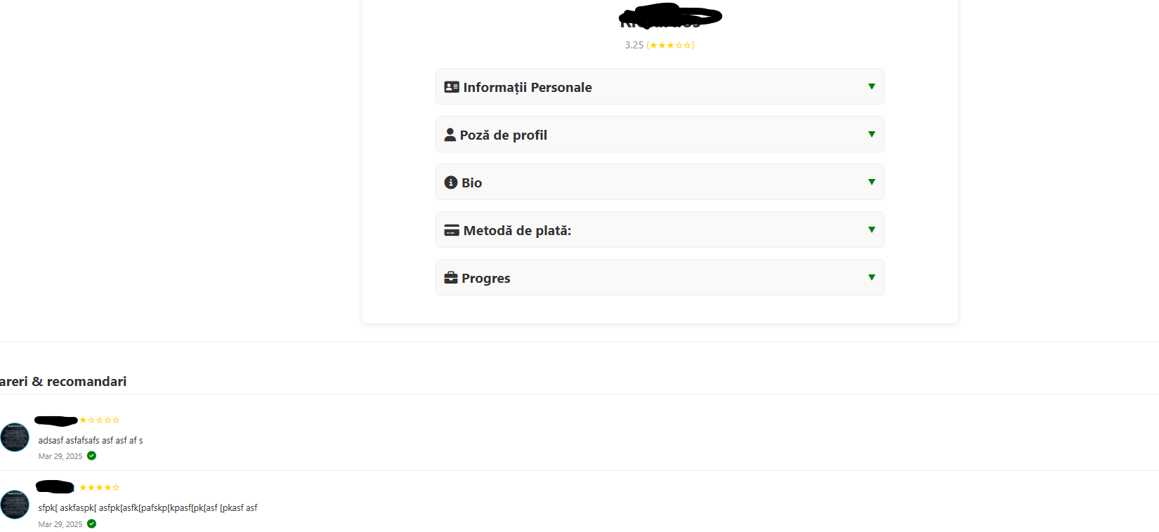 MeseriaSulPro - Payments
